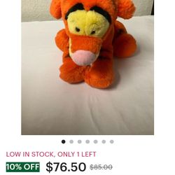 Disney Winnie The Pooh Tigger Plush 8 "