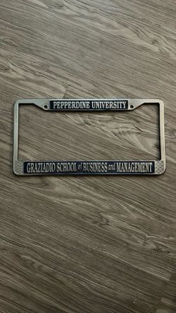 Pepperdine License Plate Frame