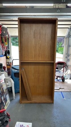 Oak Self Unit . 3’ x 7’ x 1’