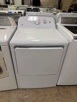 GE White Front-Load Dryer