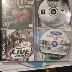 3 Ps1 Games 1 Ps2 Game Bundled Untested Used