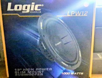 Logic 12" Sub Woofer 1000 watts Brand New In The Box