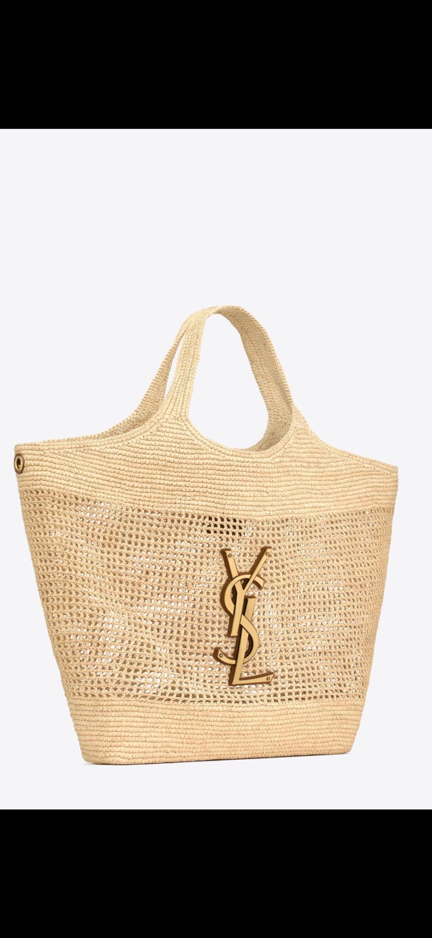 YSL ICARE IN RAFFIA Women Big Bag