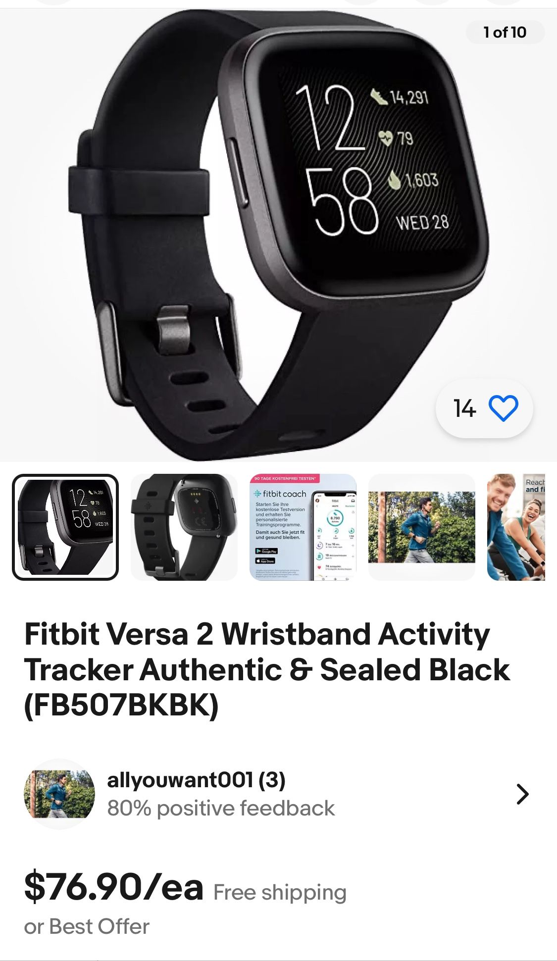 Fitbit Versa 2 Smartwatch