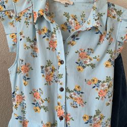 Blue dress size large 