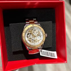 Invicta Objet D Art 🖼️  Automatic Men’s Watch w/ Skeleton Dial stainless steel - 43mm, Silver, Gold ⌚️⭐️