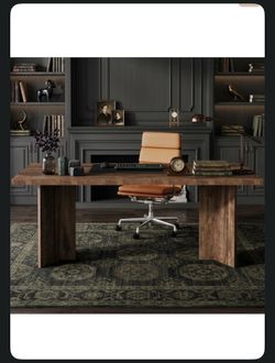 Japandi Style Solid Wood Executive Desk
