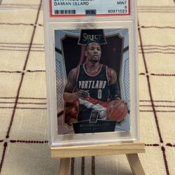 Damian Lillard Portland Trailblazers PSA 9