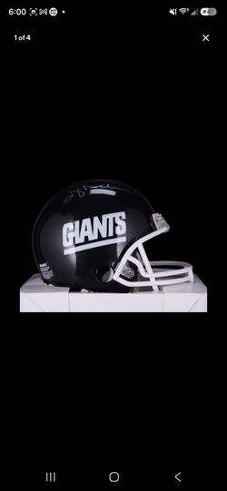 Ottis Anderson Signed New York Giants Mini Football Helmet Tri-Star Authentication