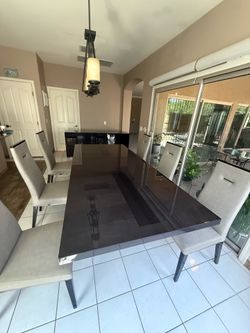 Italian made dining room set with large  buffet bought four years ago at Copenhagen Tucson