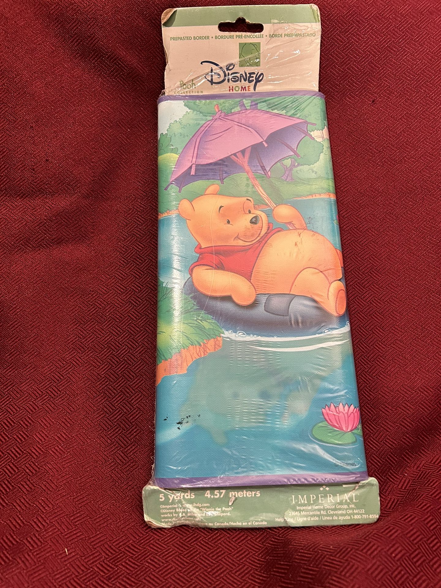 Disney Prepasted Wall Paper Border Winnie the Pooh Imperial WFP6800