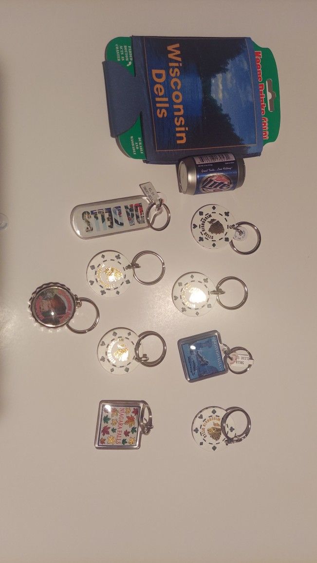 *NEW* KEY CHAINS, KOOZIE, BOTTLE OPENER