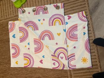 Kids Rainbow Print Curtain Panels