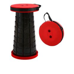 Portable Telescopic Stool Folding Camping Hiking Chair Collapsible Seat Fishing