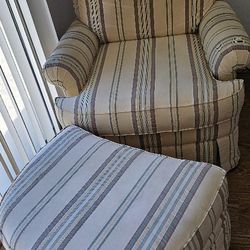 Sofa Chair and Ottoman