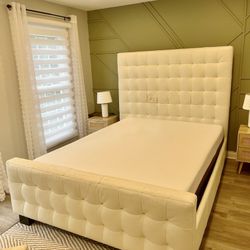 Leather Queen Bed Frame 