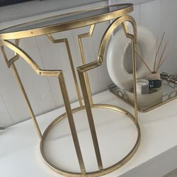 Gold Side Coffee Table 
