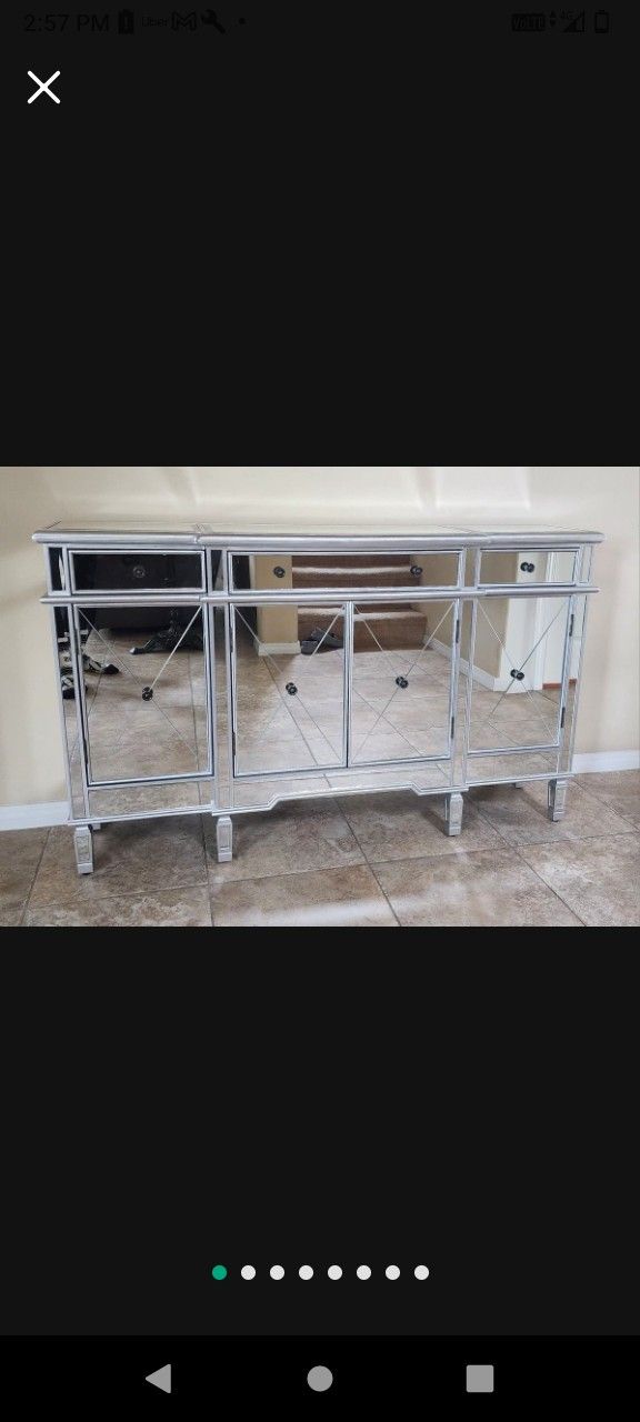 Mirrored Buffet, Dresser, Sideboard....$400 Obo