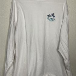 XL White Vans Long Sleeve
