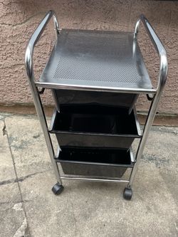 Rolling Salon Trolley Cart with Drawers