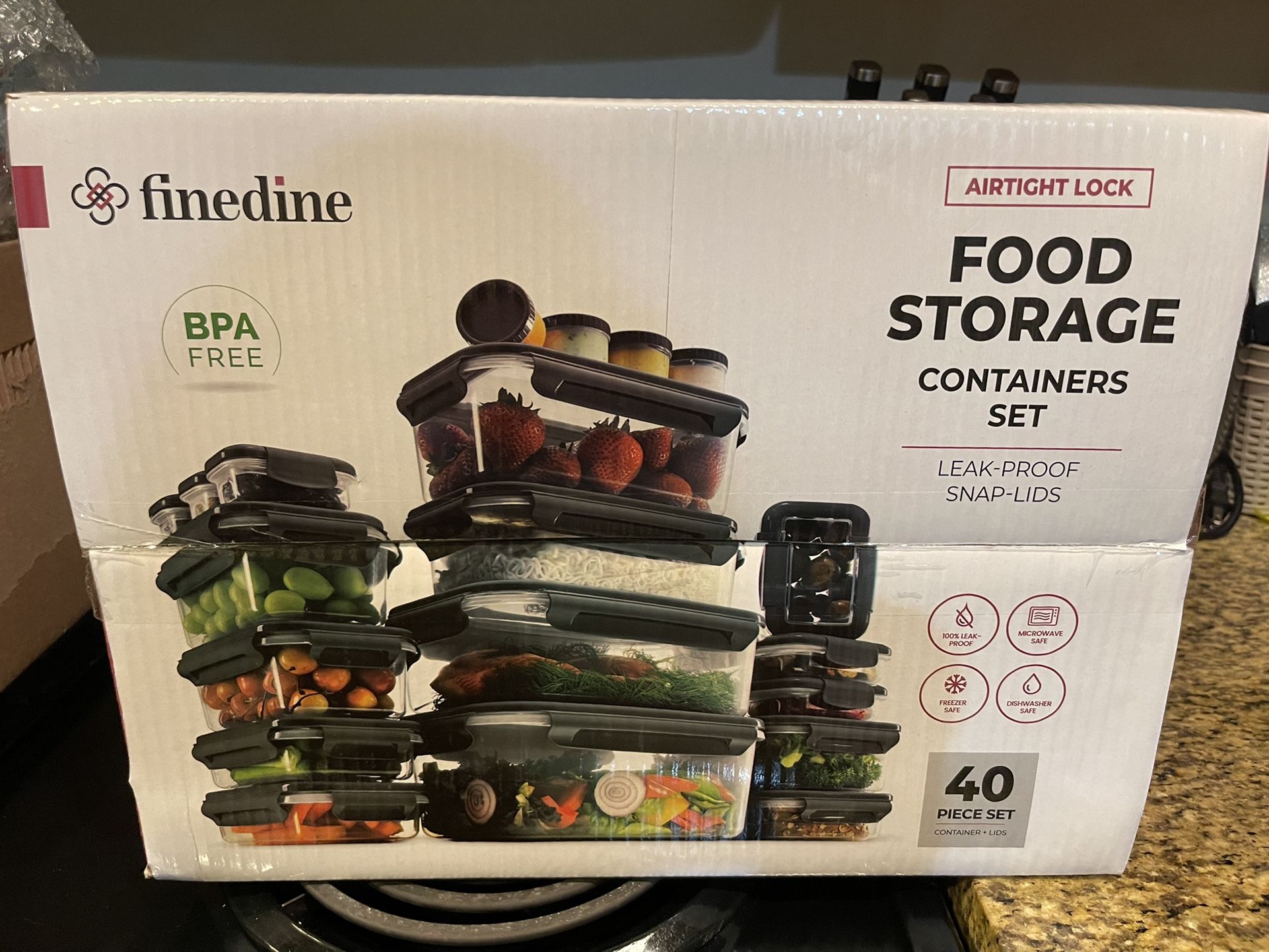 BRAND NEW Plastic Airtight Food Storage Containers. Set Of 40 Pieces for  Sale in Boynton Beach, FL - OfferUp