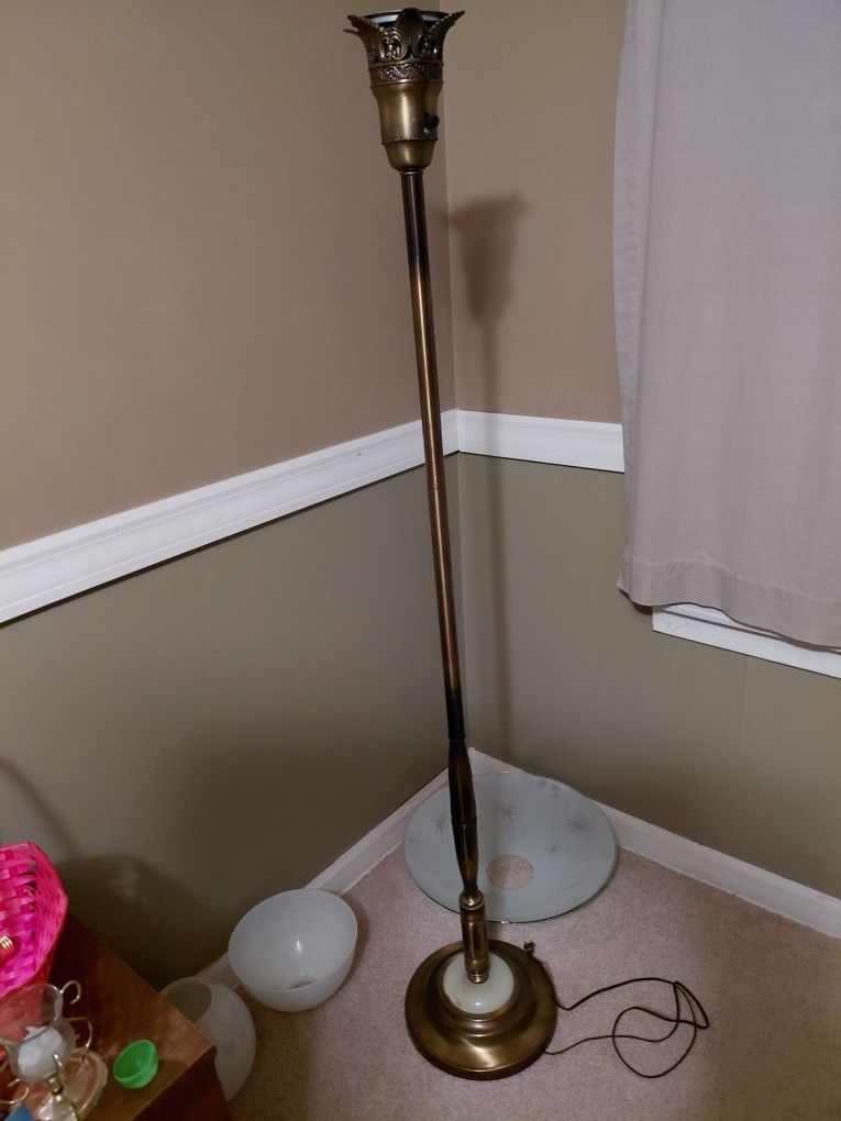 Antique Torchiere Floor Lamp