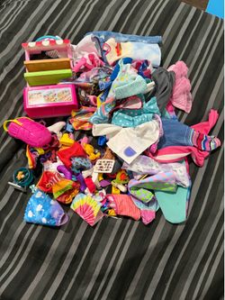 Large Lot Of Barbie Clothing & Accessories 139 Pieces