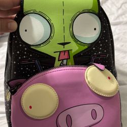 Invader Zim 20th Anniversary Loungefly Bag And Wallet
