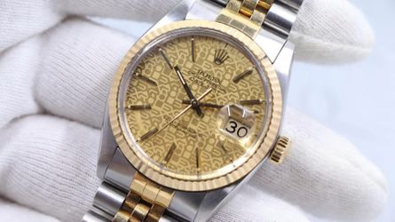 Rolex Datejust Anniversary Dial With Papers