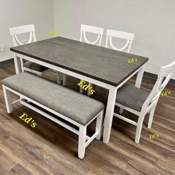 BRAND NEW 6PC DINNING TABLE SET $390