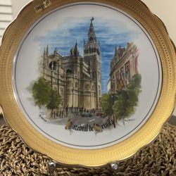 Cathedral De Sevilla Plate (Porcelain Decor