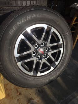 25-26   Tacoma TRD sport rims  and tires.