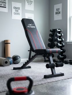 FLYBIRD Adjustable Weight Bench – Heavy-Duty, Foldable
