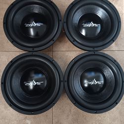 4 Skar 10" subwoofers come with the sealed box.