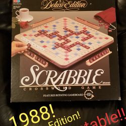 Scrabble Deluxe Edition with Turntable