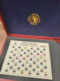 Morgan Mint 50 State Quarters 24KT Gold Layered Collection