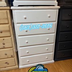 White Premium Dresser Jumbo 2 Knob Chest Cajonera 