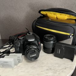 Canon Eos Rebel 3ti, 50mm 1:1.8 Lens, 18-55mm Lens 