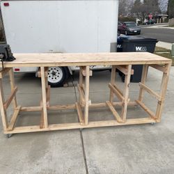 Heavy Duty Rolling Tote Organizer Work Bench With Vise 