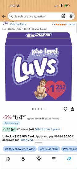 Luvs diapers