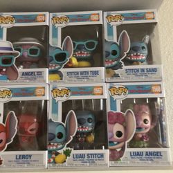 6 Stitch Funko Pops