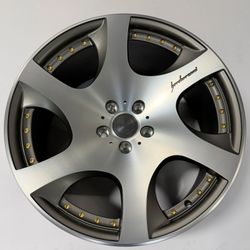20" MRR VP3 20x10.5 5x120 +24 Gunmetal W/ Gold Rivets