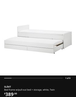 Bed - pull out bed - twin bed