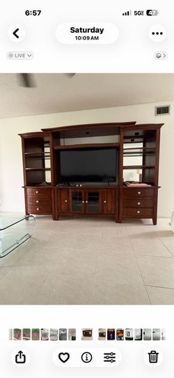Tables and wall unit