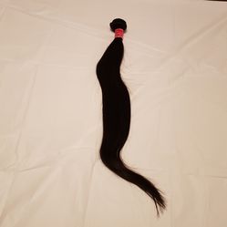 Black 22 inch Straight Brazilian Bundles