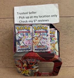 $12.75 each - Pokemon Prismatic Evolutions Booster Pack - 10 Cards/Pack - Random Art - SEALED