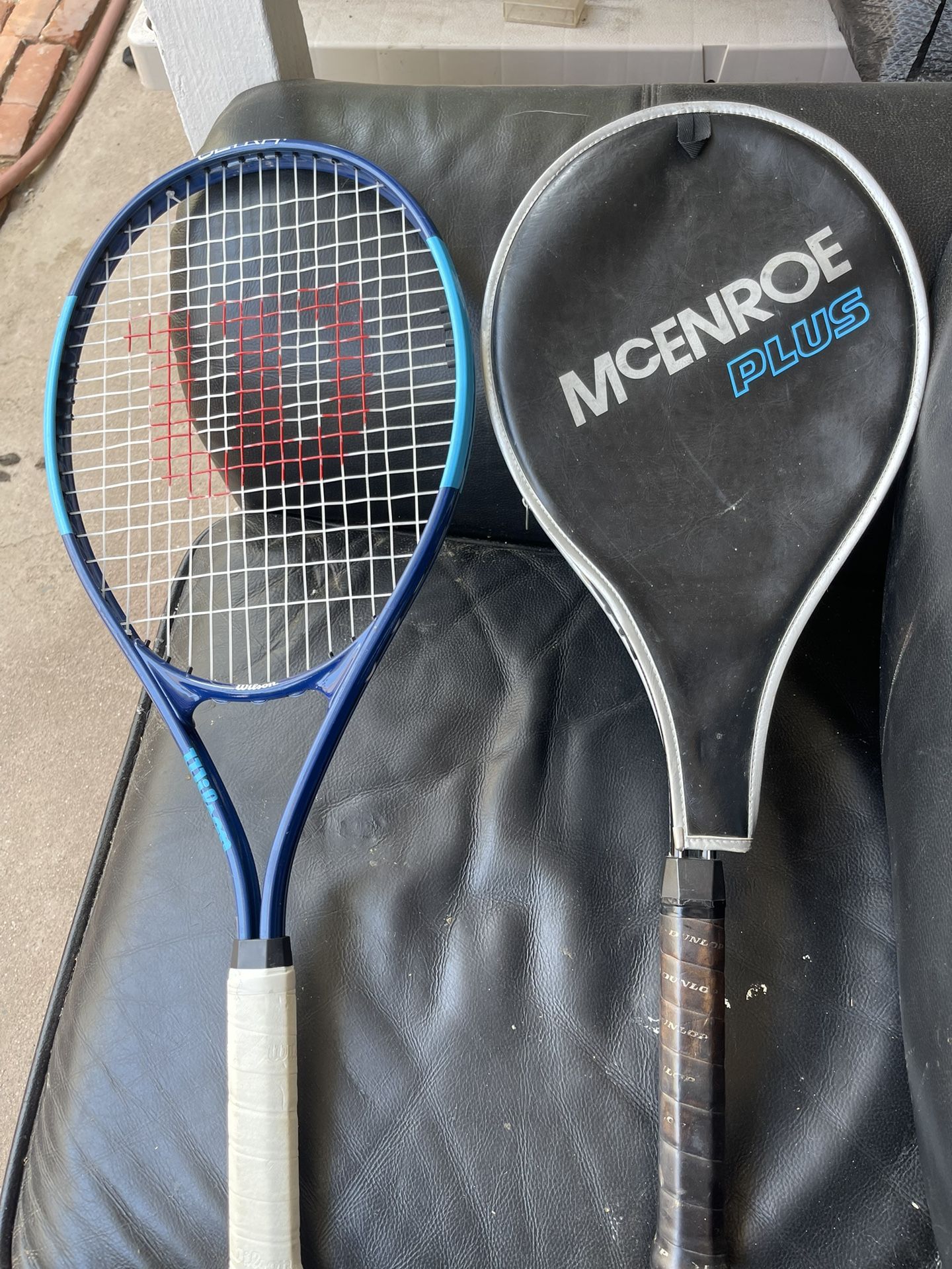 2 Tennis Rackets Wilson Ultra And McENROE PLUS