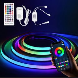 Neon Flexible RGB (multicolor) 16 ft. (5 metros) con enchufe🔌