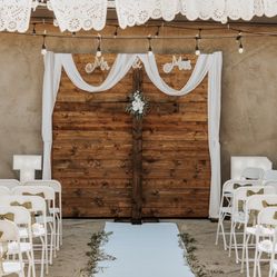 Wood Cross And Backdrops, Marquee Letters 