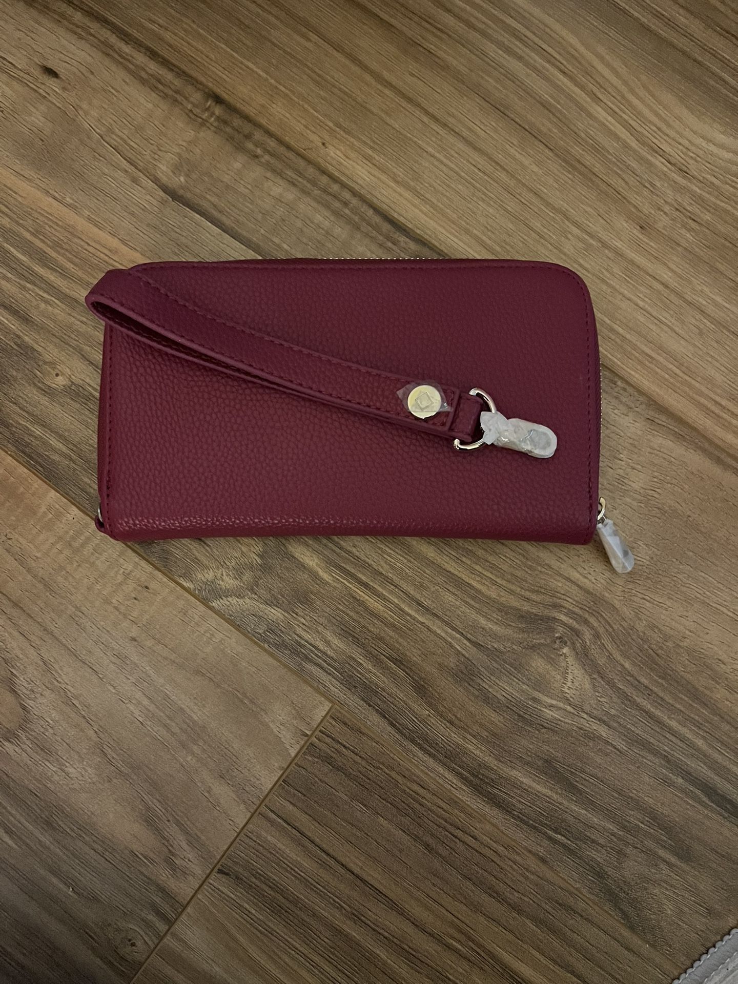 Purple Wristlet Wallet with Strap